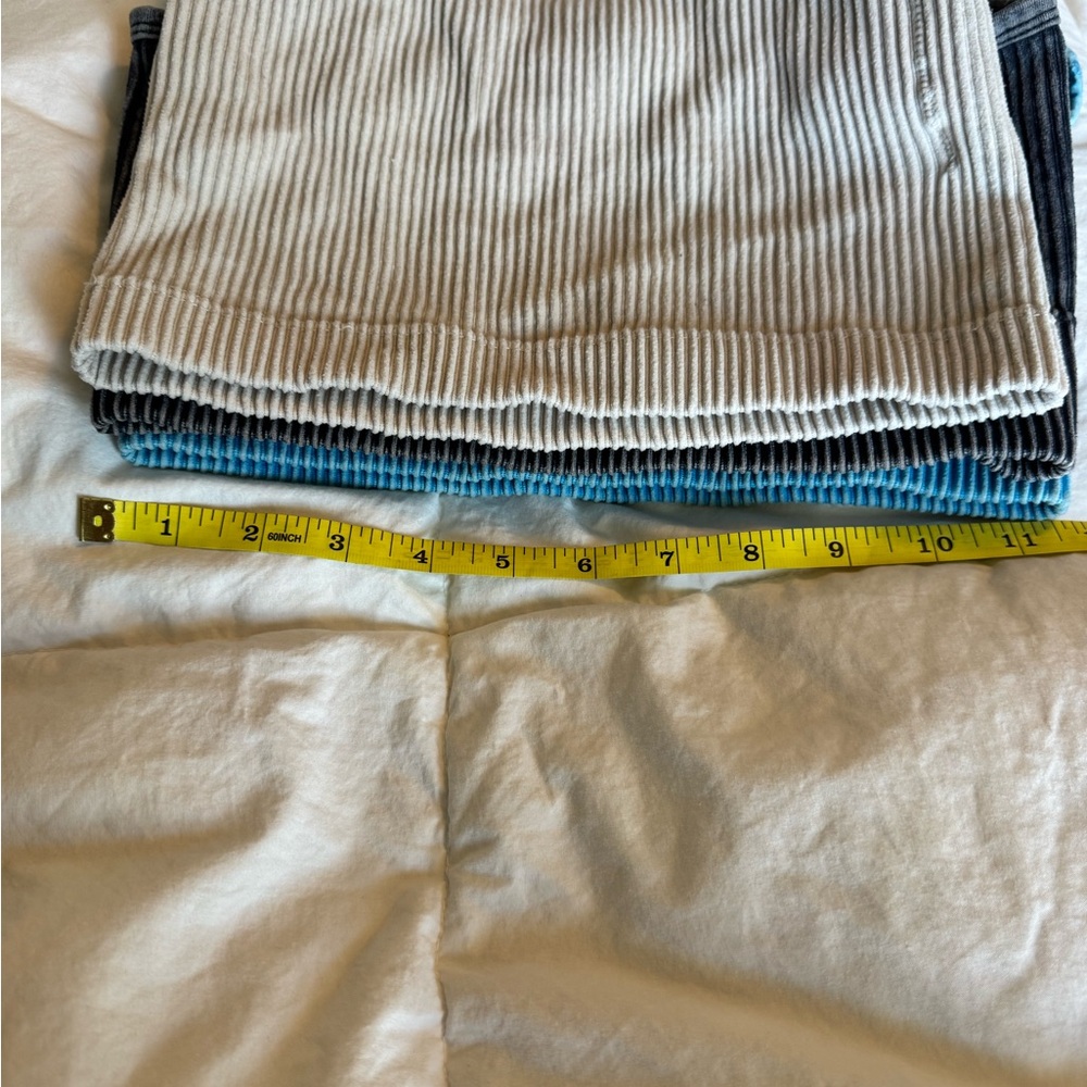 Zenana Outfitters Ribbed Crop Top Trio - Cream, Blue, Charcoal - Picture 3 of 6